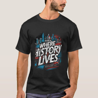 T-shirt Histoire de Philadelphie Independence Hall Liberté