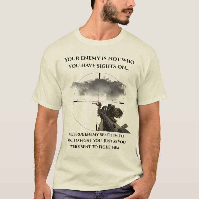 T-shirt histoire de sniper (Devant)
