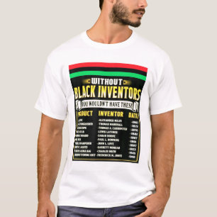 T-shirt Histoire Des Inventeurs Noirs Mois De L'Histoire D