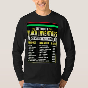 T-shirt Histoire Des Inventeurs Noirs Mois De L'Histoire N