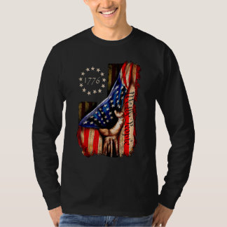 T-shirt Histoire Du Drapeau Américain 1776 Nous Le Peuple 