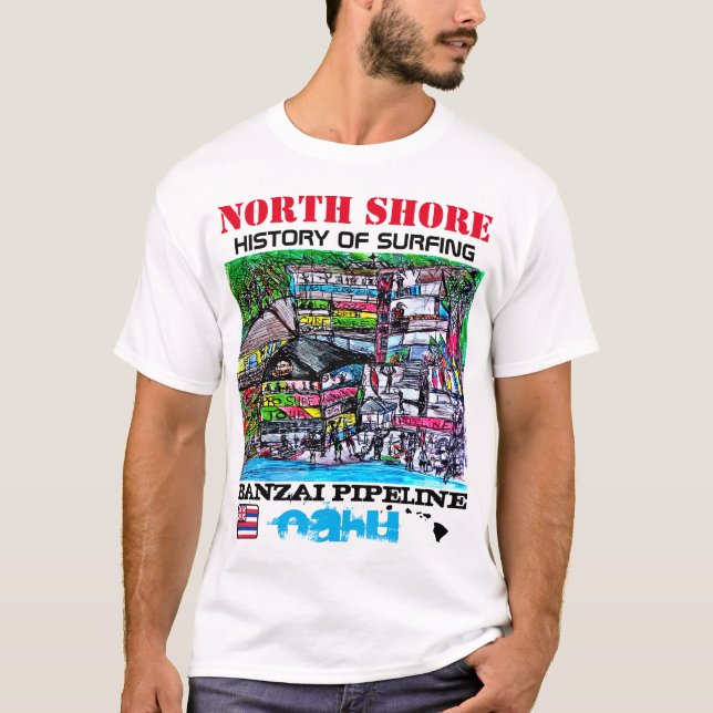 T-SHIRT HISTOIRE DU NORD DE RIVAGE DE CANALISATION (Devant)