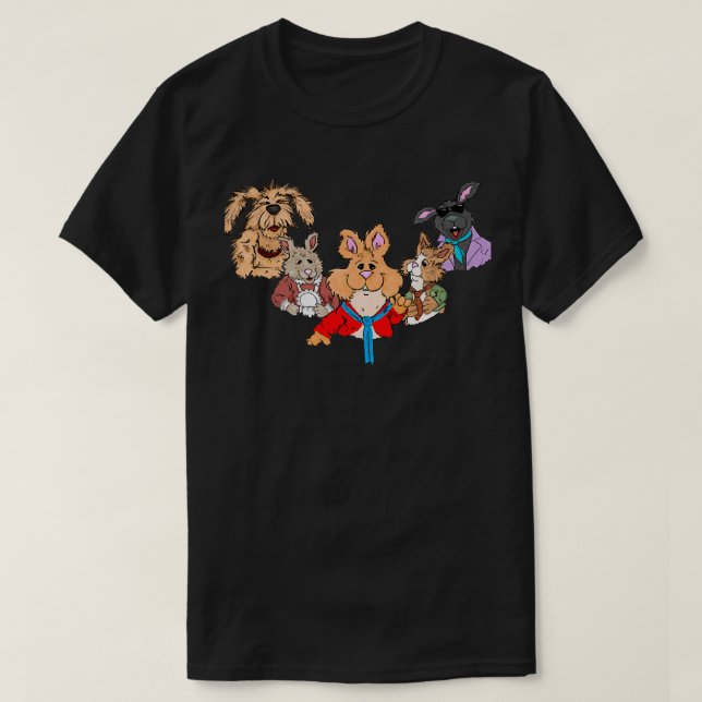 T-shirt Histoire du pique-nique du lapin (Design devant)