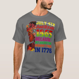 T-shirt Histoire noire 1865 Pri afro-américain 1865