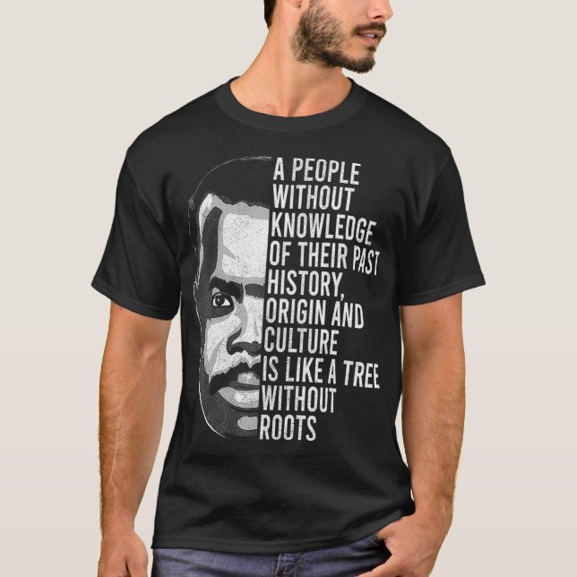 T-shirt Histoire noire africaine Hommes Femmes Vêtements M (Devant)