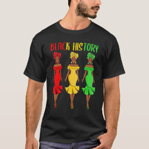 T-shirt Histoire noire Afro Melanin Queen Black Girl Magie