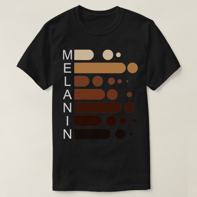 T-shirt Histoire noire de Melanin (Design devant)