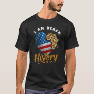 T-shirt Histoire Noire Fière Sistas Noires Reine Afrique