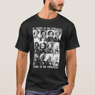 T-shirt Histoire Noire Lutte Progression Frederick Douglas