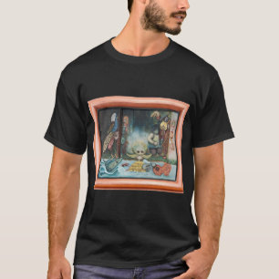 T-shirt Histoire sur bois : Avec les yeux qui maintenant v