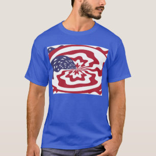 T-shirt Histoires et rayures Abstraites Art patriotique am