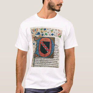 T-shirt Historiated parafent "D" dépeignant le manteau de