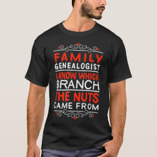 T-shirt Historien de généalogie familiale Funny Genealogis
