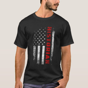 T-shirt Historien du drapeau américain vintage Vêtements P