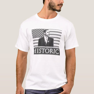 T-shirt "historique" de Barack Obama (blanc)