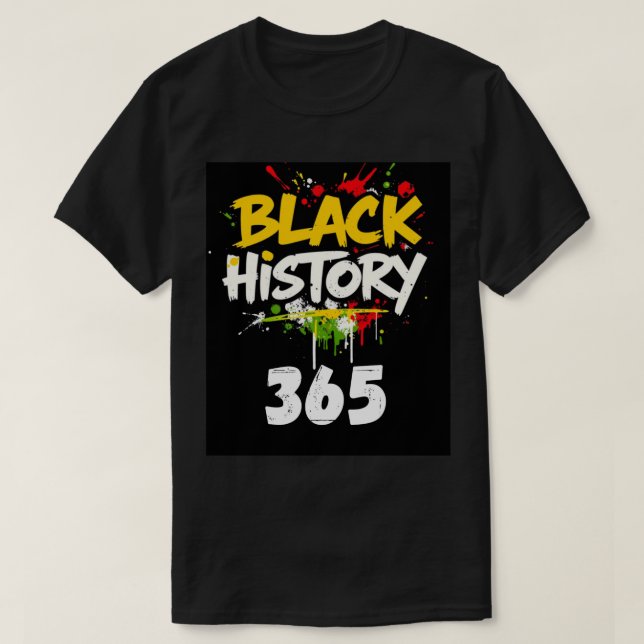 T-shirt Historique noir 365-Style 1 (Design devant)