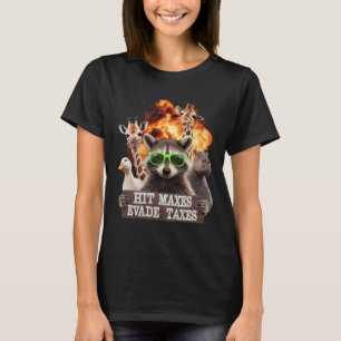 T-shirt Hit Maxes Evasion Taxes Drôle Gymnase Bodybuilding