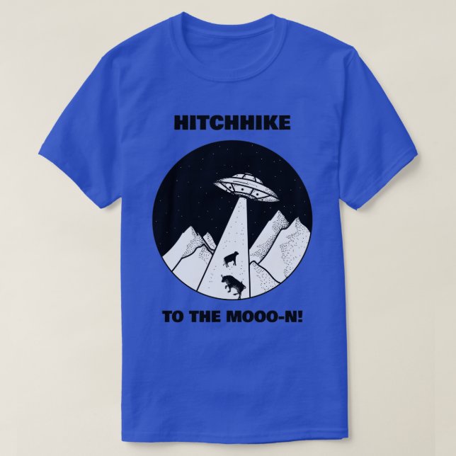 T-shirt Hitchhike to the Moon (Design devant)