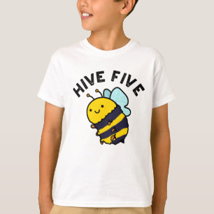 T-shirt Hive Cinq Funky High Cinq Bee Pun