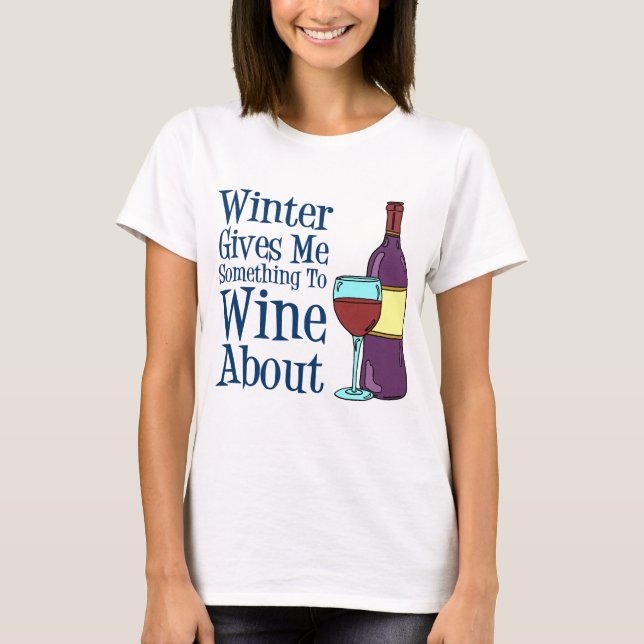 T-shirt Hiver À Vivre À Propos De (Devant)
