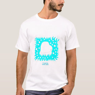 T-shirt Hiver Coeur de neige Homme Blanc Basique T Chemise
