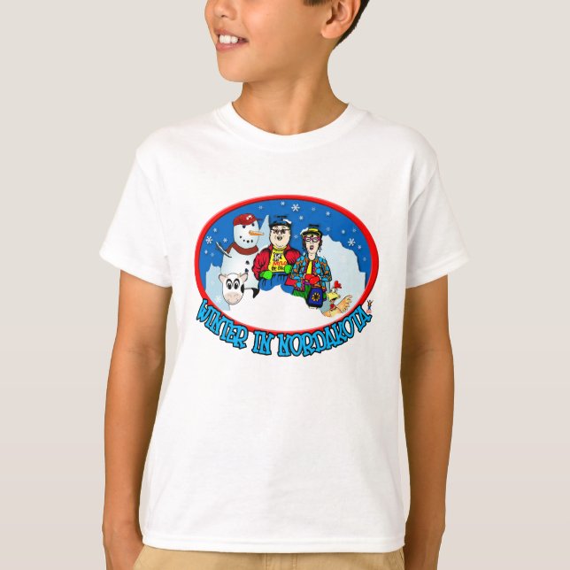 T-shirt Hiver dans Nordakota (Devant)