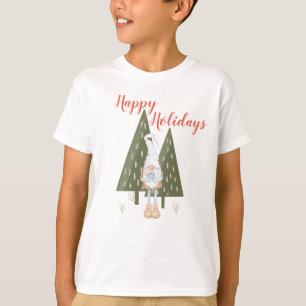 T-shirt Hiver Gnome Joyeuses Vacances Pour Garçon Correspo
