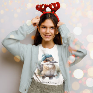 T-shirt Hiver Kookaburra voeux, personnalisé