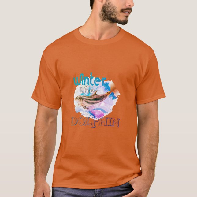 T-shirt hiver le dauphin  (Devant)
