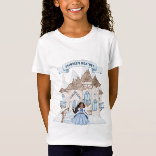 T-Shirt Hiver neigeux Afro-Américain Princess Castle