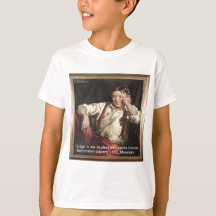 T-shirt HL Mencken Graphic & Citation Sur Les Juges
