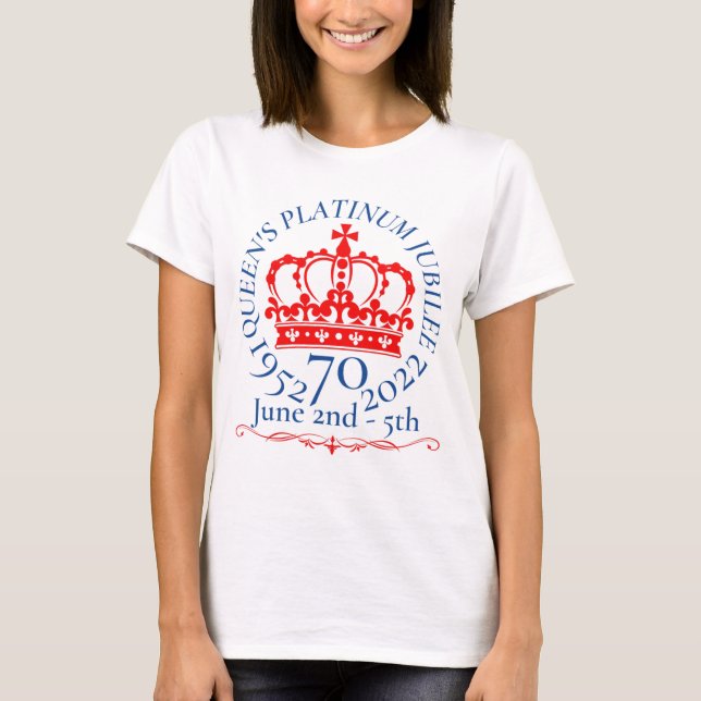 T-shirt HM Queen Platinum Jubilee (Devant)