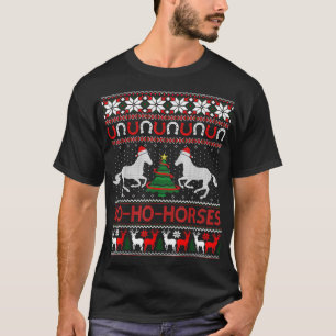 T-shirt Ho Chevaux Noël Vilain Sweater Equestrio