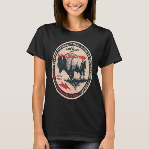 T-shirt Ho Chunk Amérindien Né Liberté Sauvage