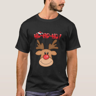 T-shirt  Ho Ho Ho Dill Doe - Motif renne de Noël 