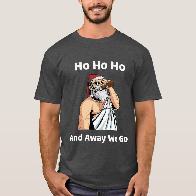 T-shirt 'Ho Ho Ho et Away We Go (Devant)