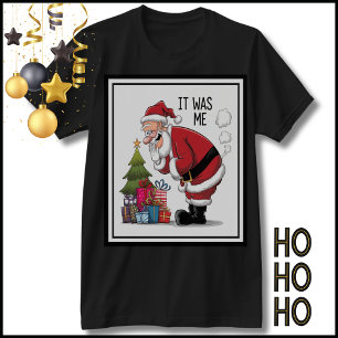 T-shirt Ho Ho Ho Funny Père Noël Christmas