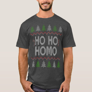 T-shirt Ho Ho Ho Homo Homosexuel LGB Gay Vilain Noël