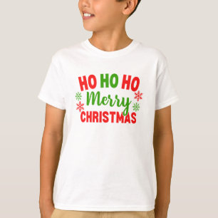T-SHIRT HO HO HO MERRY CHRISTMAS