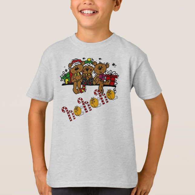 T-shirt Ho Ho Ho Nounours (Devant)