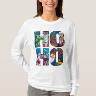 T-SHIRT HO HO HO NUIT DE NOËL MUSICALE DE PÈRE NOËL
