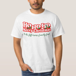 T-shirt Ho Ho Ho pièce en t personnalisée de Joyeux Noë