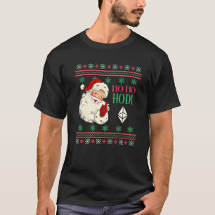 T-shirt Ho Ho Hodl Ethereum Noël Cryptomonnaie ETH C