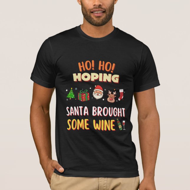 T-shirt Ho Ho Hoping Funny Christmas Special Hommes (Devant)