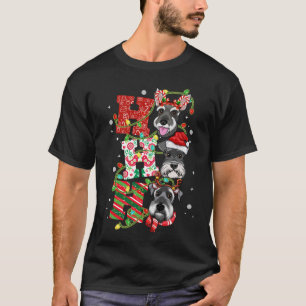T-shirt Ho Ho Miniature Schnauzer Cute Amoureux de les chi