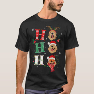 T-shirt Ho Ho Retrivers Golden Xmas Outfit Christmas Coût