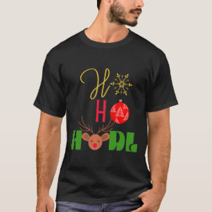 T-shirt HO HODL Funky Noël Cryptomonnaie Design 