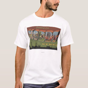 T-shirt Hobbs, Nouveau Mexique - grandes scènes de lettre