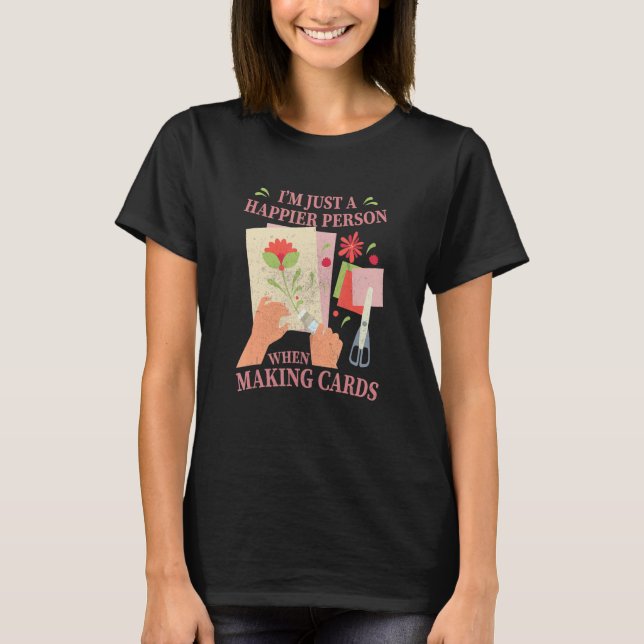 T-shirt Hobby Card Making Handmade Crafty Scrapbooking Car (Devant)