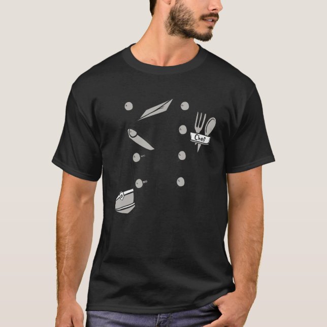 T-shirt Hobby Chef Costume Design Pour Le Fun Barbecue Eve (Devant)